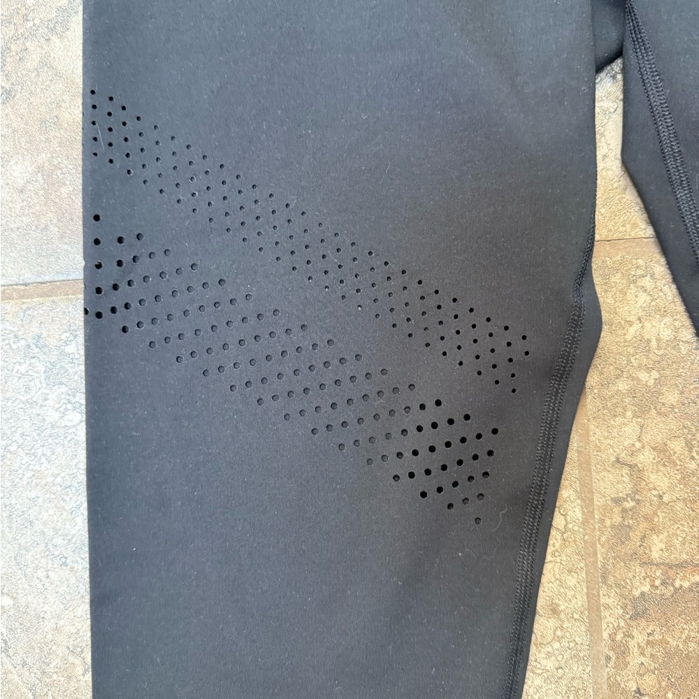 Old Navy Perforated Black Leggings - Picture 3 of 5